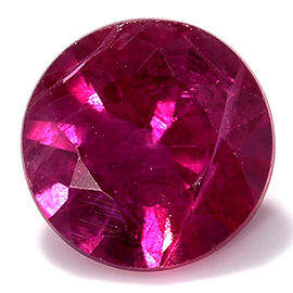 0.41 ct Round Ruby : Pinkish Red