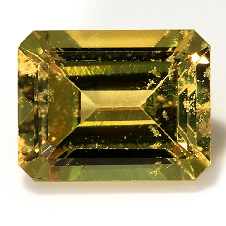 0.53 ct Golden Yellow Emerald Cut Natural Yellow Sapphire
