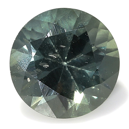 0.45 ct Round Sapphire : Green