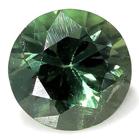 0.31 ct Round Sapphire : Green