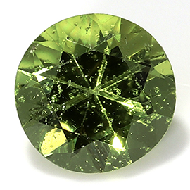 0.38 ct Green Round Natural Sapphire