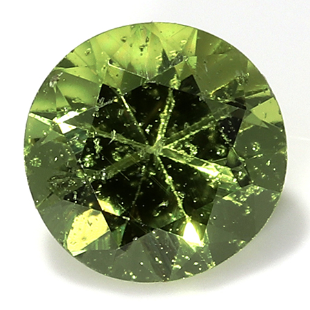 0.38 ct Green Round Natural Sapphire