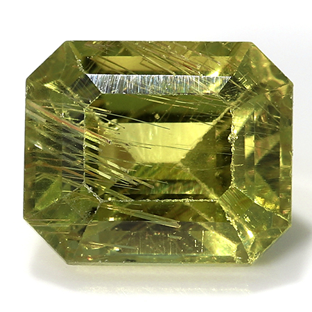 1.12 ct Yellowish Green Emerald Cut Natural Sapphire