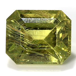 1.12 ct Yellowish Green Emerald Cut Natural Sapphire