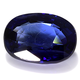 1.01 ct Oval Blue Sapphire : Royal Blue