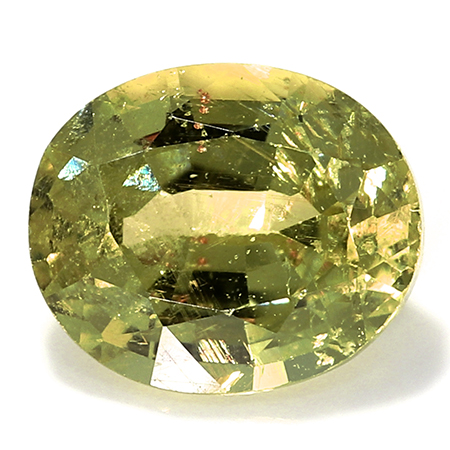 0.94 ct Yellowish Green Oval Natural Sapphire