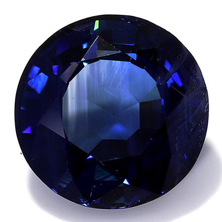 3.04 ct Round Blue Sapphire : Blue