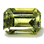 0.82 ct Yellowish Green Emerald Cut Sapphire