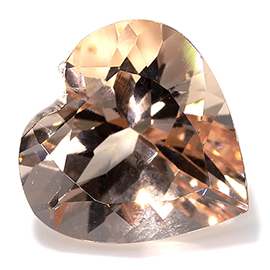 2.31 ct Heart Shape Morganite : Brownish Peach