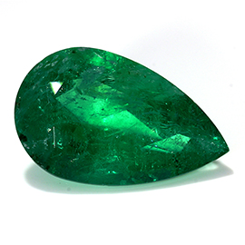 2.91 ct Rich Green Pear Shape Natural Emerald