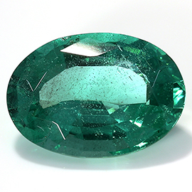 1.96 ct Oval Emerald : Deep Rich Green