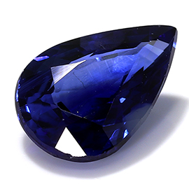 0.88 ct Rich Royal Blue Pear Shape Natural Blue Sapphire