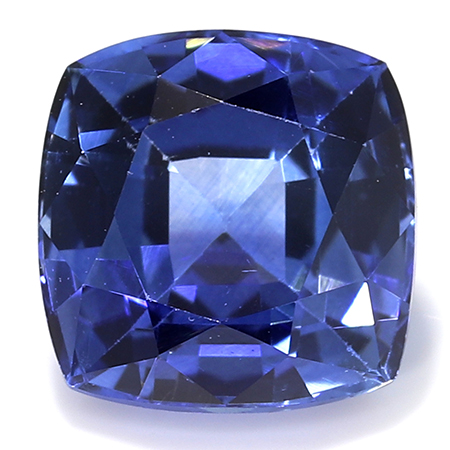 1.08 ct Fine Royal Blue Cushion Cut Natural Blue Sapphire