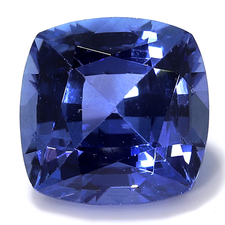 1.05 ct Fine Royal Blue Cushion Cut Natural Blue Sapphire