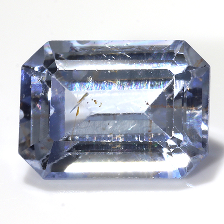 0.85 ct Emerald Cut Sapphire : Cornflower Blue