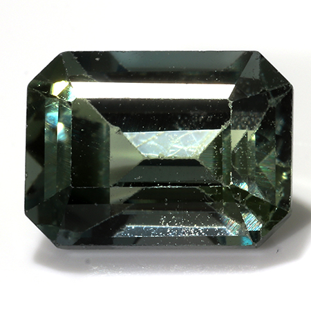 1.02 ct Emerald Cut Sapphire : Greenish Blue