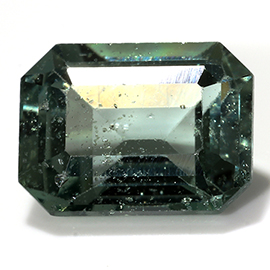 0.83 ct Emerald Cut Sapphire : Greenish Blue