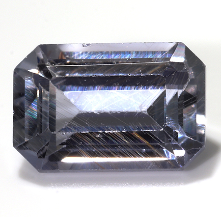 0.79 ct Emerald Cut Sapphire : Fine Purple Blue