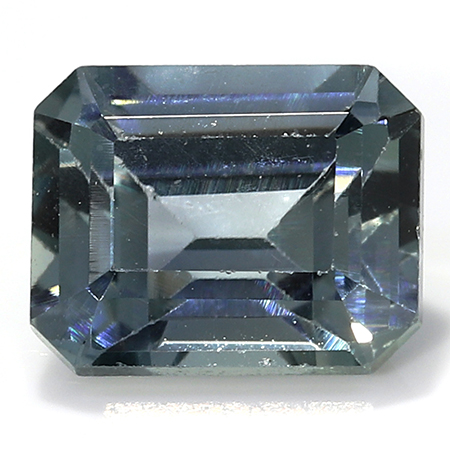 0.66 ct Grayish Blue Emerald Cut Natural Sapphire