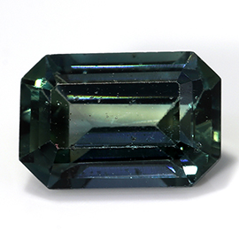 0.67 ct Greenish Blue Emerald Cut Natural Sapphire