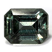 0.56 ct Greenish Blue Emerald Cut Natural Sapphire