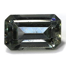 0.60 ct Emerald Cut Sapphire : Greenish Blue
