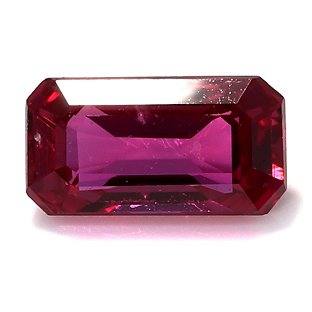 0.28 ct Emerald Cut Ruby : Red