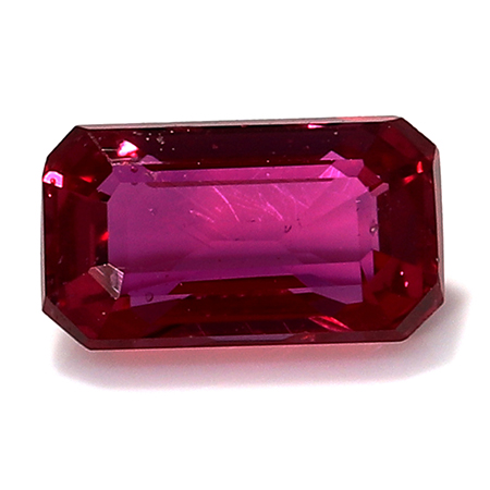 0.25 ct Emerald Cut Ruby : Red