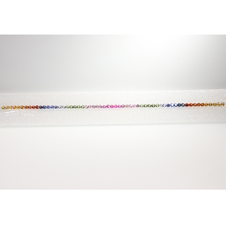 Set of 8.00 cttw 60 Round Rainbow Colors Natural Sapphires