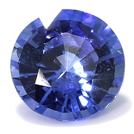 0.61 ct Fine Blue Round Natural Sapphire