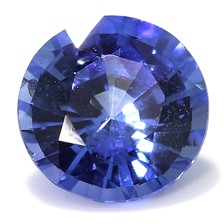 0.61 ct Fine Blue Round Natural Sapphire