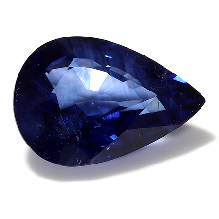 1.69 ct Pear Shape Blue Sapphire : Rich Blue
