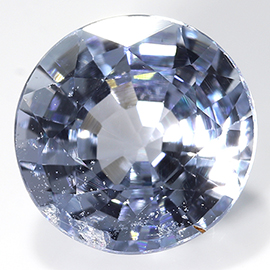 1.33 ct Round Blue Sapphire : Light Blue