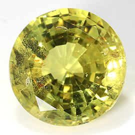 1.11 ct Round Yellow Sapphire : Fine Yellow