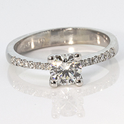 14K White Gold 0.60cttw Diamond Ring