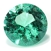 0.55 ct Fine Grass Green Round Emerald