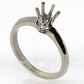 18K White Gold Solitaire Setting