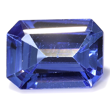 0.98 ct Fine Navy Blue Emerald Cut Natural Blue Sapphire