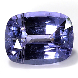 0.80 ct Cushion Cut Blue Sapphire : Fine Purple Blue