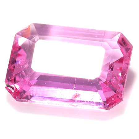 1.27 ct Emerald Cut Pink Sapphire : Pink