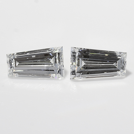 0.55 cttw Pair of Taper Baguette Diamonds : F / VVS2
