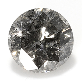 0.15 ct Round Natural Diamond : Salt and Pepper