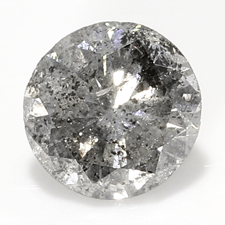 0.14 ct Round Natural Diamond : Salt and Pepper