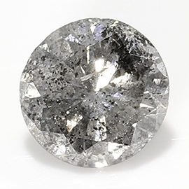 0.14 ct Round Natural Diamond : Salt and Pepper