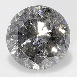 0.16 ct Round Natural Diamond : Salt and Pepper