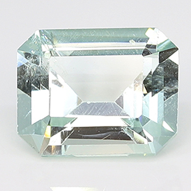 2.72 ct Fine Blue Emerald Cut Natural Aquamarine