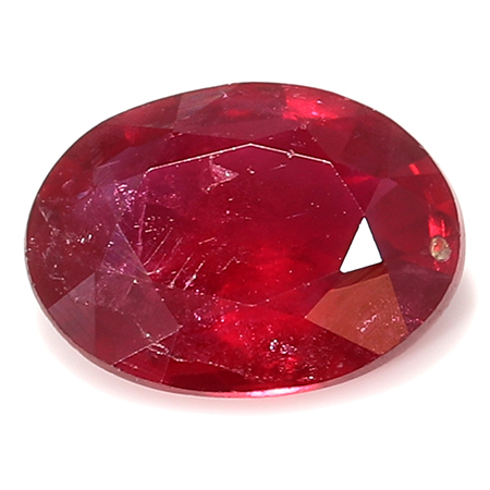0.29 ct Oval Ruby : Fine Red