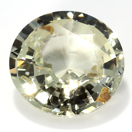 1.63 ct Round Yellow Sapphire : Light Yellow