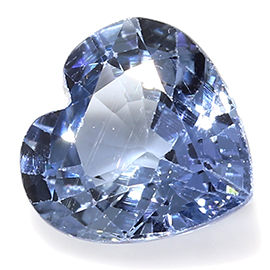 0.51 ct Heart Shape Blue Sapphire : Fine Blue