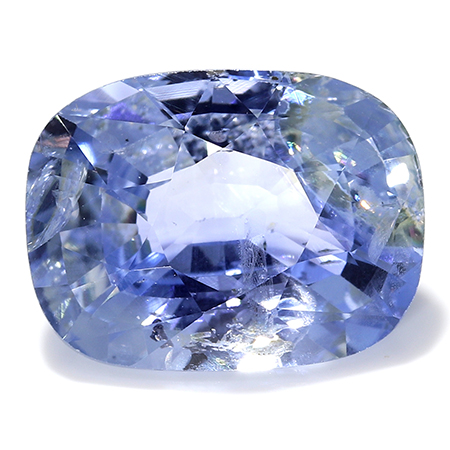 2.72 ct Light Blue Cushion Cut Natural Blue Sapphire